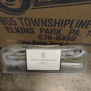 NWT Pottery Barn Beige Curtain Tie Back w/ tassle
